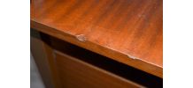 Bureau scandinave vintage pieds compas
