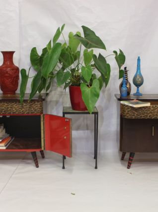 Paire de tables de chevet des années 50 60 restaurée
