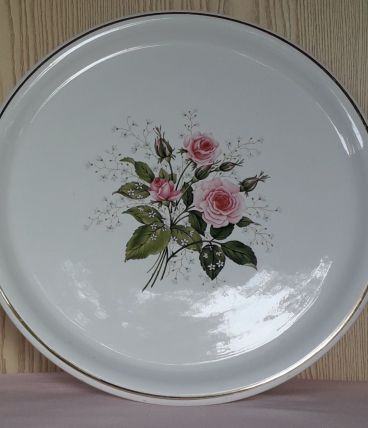 Plat en faïence " Bagatelle " de Lunéville Badonvilliers 