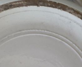POT DE CHAMBRE EN FAÏENCE BLANCHE DIGOIN-SARREGUEMINES