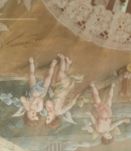 eventail du XIX , monture nacre et passementerie ajourée