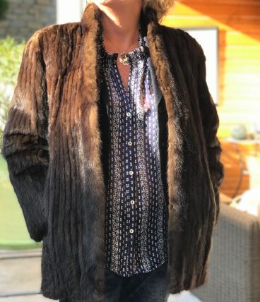 veste en fourrure taille 44