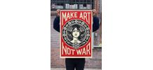 Make Art not War de Shepard Fairey 