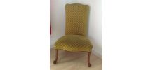 Fauteuil vert assise basse