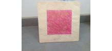 Applique murale ivoire et rose