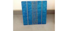 Applique murale bleue