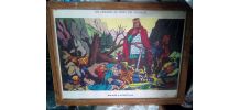 TABLEAU SCOLAIRE EN BOIS ANNEE 1950