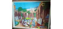 TABLEAU SCOLAIRE EN BOIS ANNEE 1950