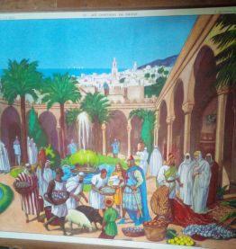 TABLEAU SCOLAIRE EN BOIS ANNEE 1950