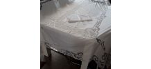 Nappe Coton Et Dentelle Faite Main De Burano