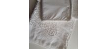 Nappe Pur Coton Et Dentelle De Burano Faite Main