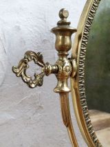 Miroir psyché en laiton 
