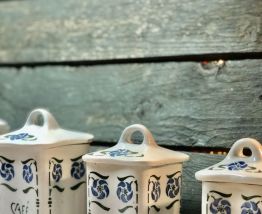Pots à épices en faïence, année 40'
