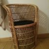 Fauteuil en osier pour enfant 