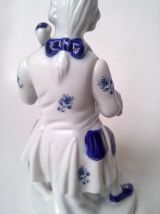 statuette figurine de porcelaine musicien