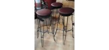   tabourets style pieds epingles 1950 rare 