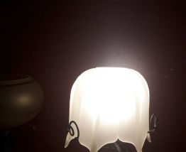   Lampe art nouveau / art déco fer forgé pâ