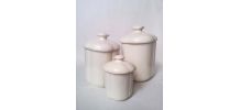 Pots à condiments, sucre,café,poivre demi porcelaine Moisson