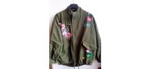 Veste type militaire broderie 