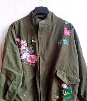 Veste type militaire broderie 