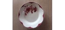 Plat Faïence Digoin Sarreguemines Corsica rouge