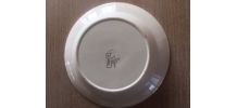 Plat Faïence Digoin Sarreguemines Corsica rouge