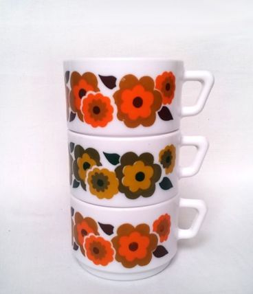 Tasses Arcopal de la collection Lotus lot de 3