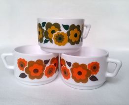 Tasses Arcopal de la collection Lotus lot de 3