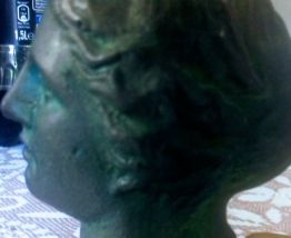 Buste d'Aphrodite en métal couleur bronze copie du musée 