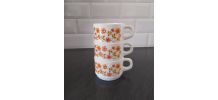 Lot de 3 tasses à café expresso marque Arcopal modèle Scania