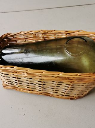 Serviteur à bouteille en osier 