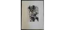 Gravure signée, numérotée, Giovanni Giannini pour Edgar Poe