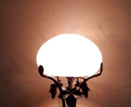 Ancienne lampe fer forgé  1930