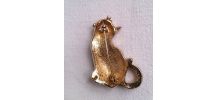 Broche chat émaillée