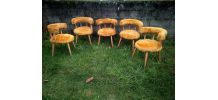 fauteuil année 60 70 fourrure moumoute vintage retro