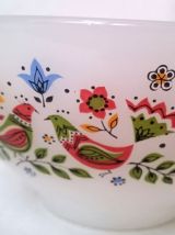 Bol Arcopal oiseaux et fleurs