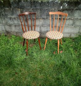 10 Chaises style baumann 60's 70's