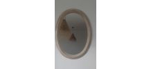 Miroir en bois patiné 