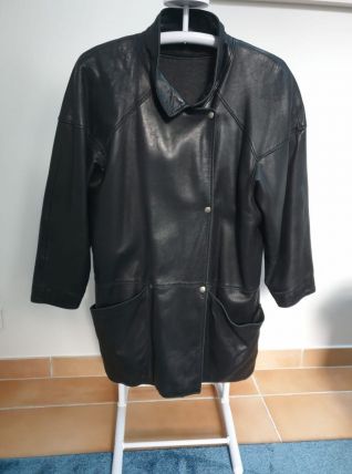 Veste MAC DOUGLAS cuir véritable doublure laine et cashmere