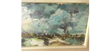 Huile sur panneau de Gilbert Chavant