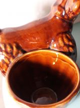 Caniche  cache-pot kitch 1950 