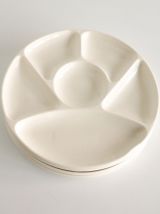 Lot de 4 assiettes à fondue Gien