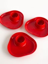 3 coquetiers rouges