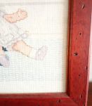 Cadre broderie "Fillette" 