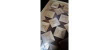 tables gigogne bamboo tigre ,marqueterie  