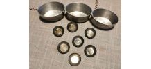 Lot de moules aluminium anciens 