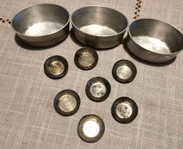 Lot de moules aluminium anciens 