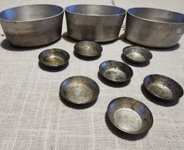 Lot de moules aluminium anciens 