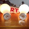 Paire de lampes ampoules 1960