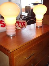 Paire de lampes ampoules 1960